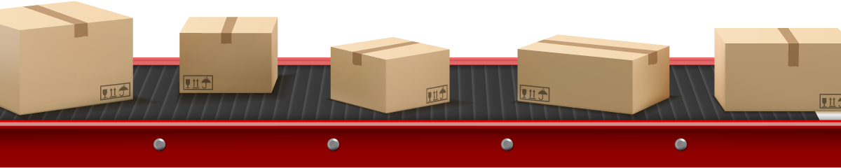 Boxes conveyor