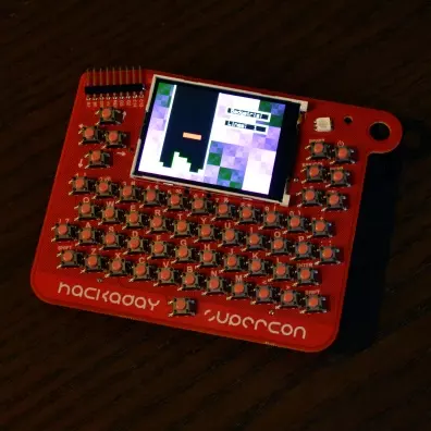 Hackaday superconference prototype badge 1