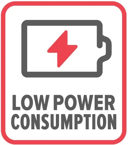 Low power consumption