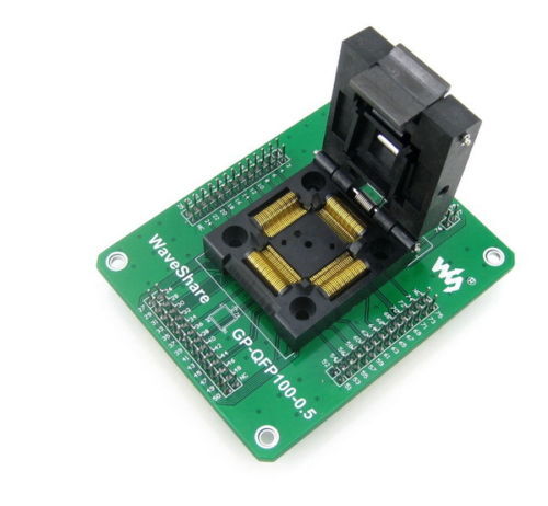 Figure 1: ZIF IC Socket for a QFP-100 Package.