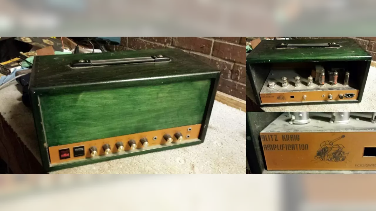 Figure 1: Stephen’s first amp he built. 18W Tube amp built by circa 18 year old Stephen.