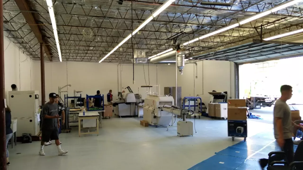 Figure 1: New manufacturing floor while moving in.