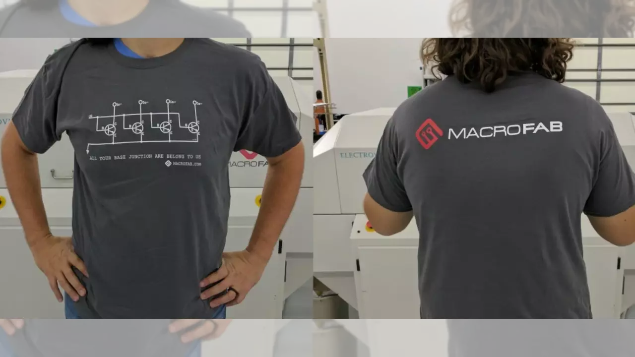 Figure 2: MacroFab’s goofy T-shirt.
