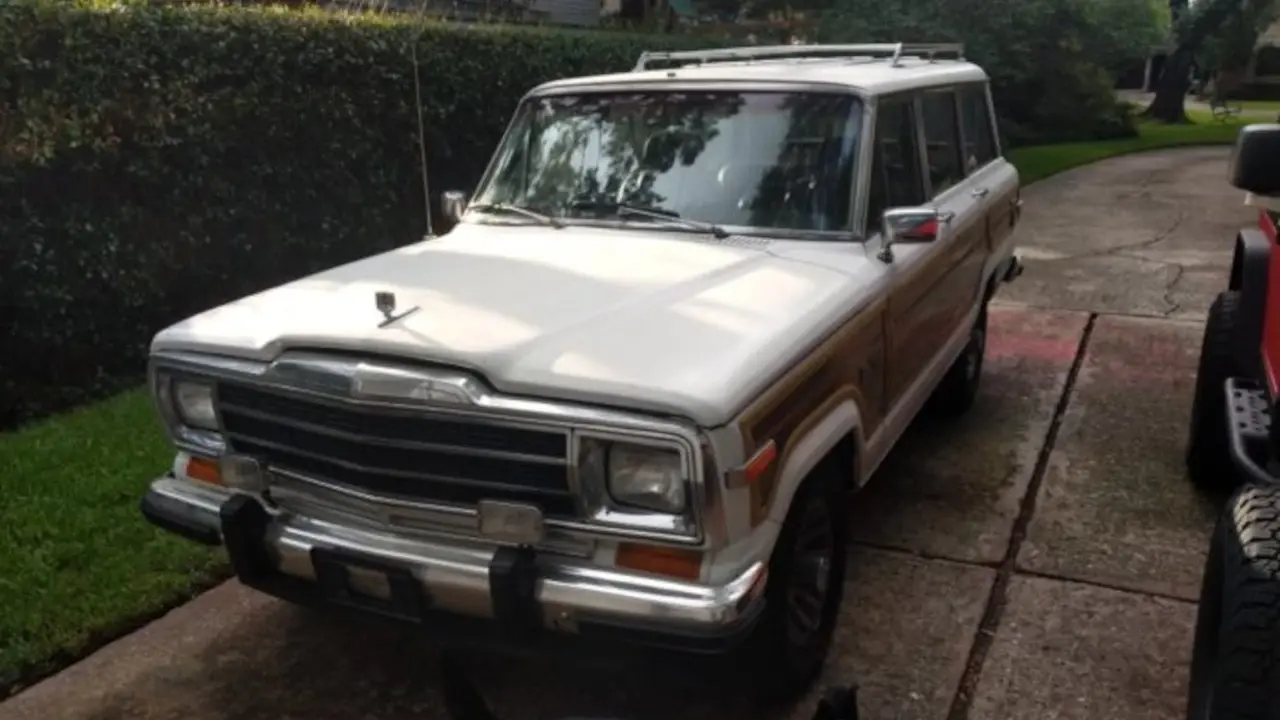 Parker’s new ride. 1990 Jeep Grand Wagoneer.
