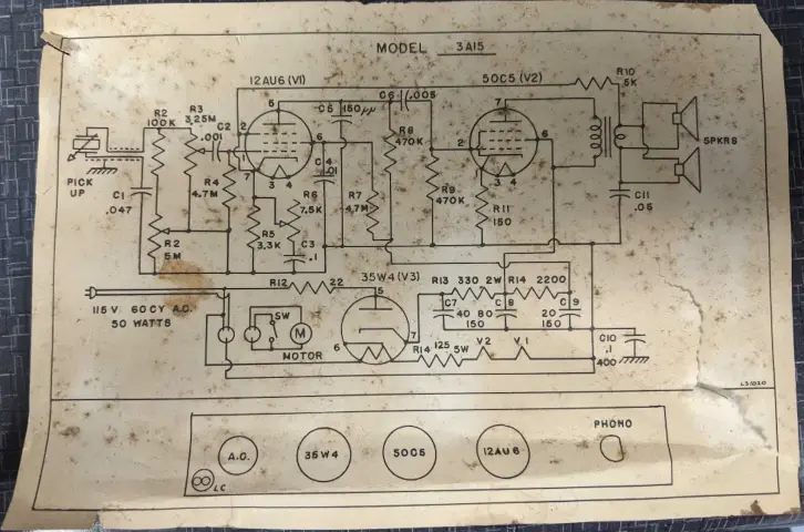 Schematic record player