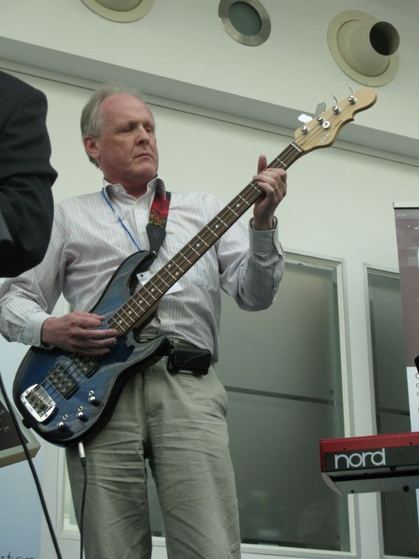 Steve Furber Playing Electric Bass Guitar